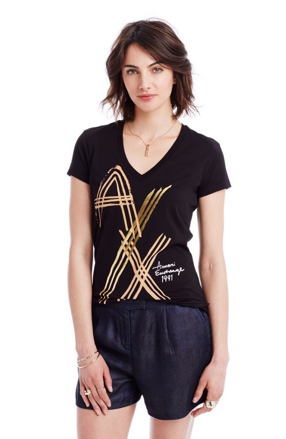 Armani Exchange dámské tričko Logo Stroke A|X Tee