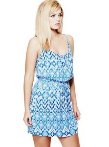 GUESS dámské šaty Kaiko Knit Dress modrá | S