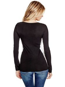 GUESS dámské tričko s dlouhým rukávem Marli Color Blocked Top