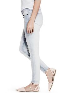 GUESS dámské džíny Karly Curvy Skinny Jeans světlá | 28