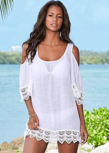 Dámské plážové šaty bílé VENUS