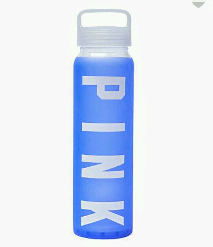 Victoria's Secret láhev na pití GLASS WATER BOTTLE MATISSE BLUE