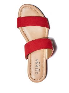 GUESS dámské pantofle Korine Double-Strap Slide Sandals