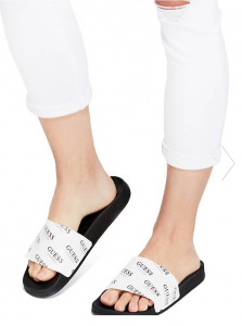 GUESS dámské pantofle Warley Logo Slide Sandals