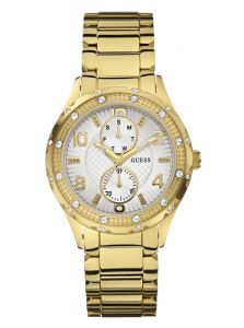 GUESS dámské hodinky Gold-Tone Multifunction Watch