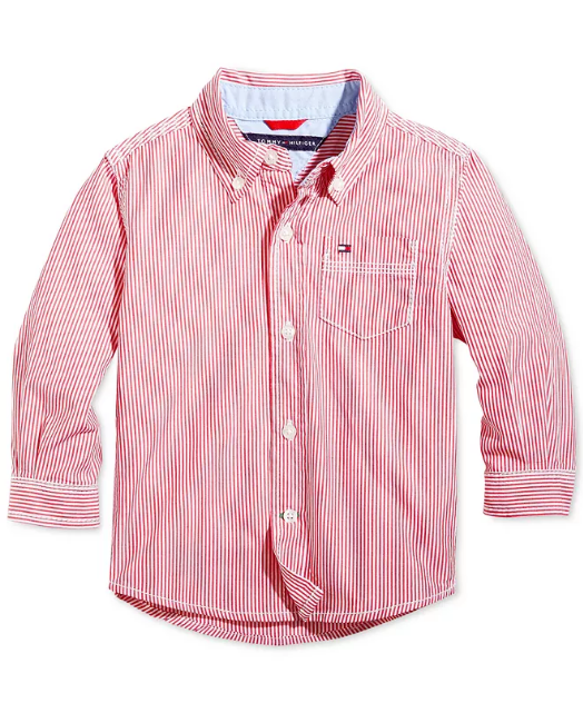 Tommy Hilfiger košile pro chlapečka Baby Boys Button Down Stripe Shirt
