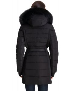 Michael Kors dámská zimní bunda Belted Faux-Fur
