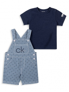 Calvin Klein chlapecké kraťasy s laclem a tričko pro chlapečka Roy | 24 m
