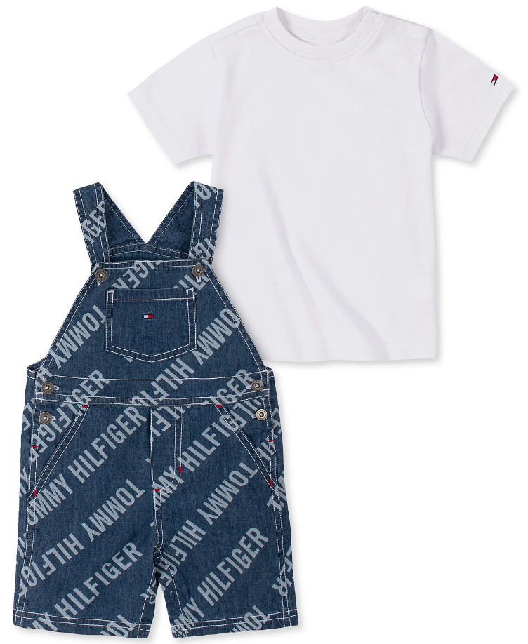 Tommy Hilfiger dětské tričko a kraťasy s laclem Shortall