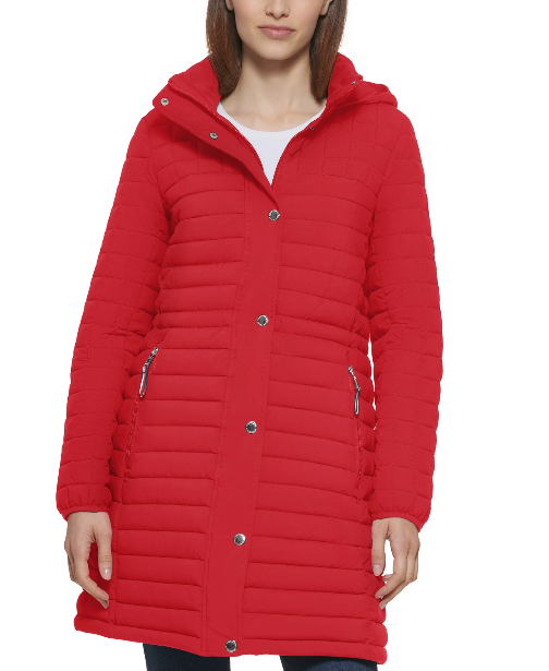 Tommy Hilfiger dámská zimní bunda Hooded Stretch Anorak Packable
