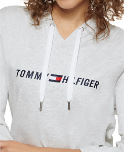 Tommy Hilfiger dámské šaty Logo-Print Hoodie