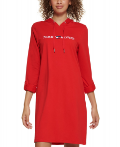 Tommy Hilfiger dámské šaty Logo-Print Hoodie  | XS, S, M
