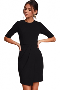 Lulus dámské šaty Westwood Half Sleeve Sheath Dress | L
