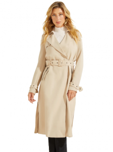 GUESS dámský podzimní kabát Stefania Longline Trench | XS, S