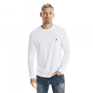 NAUTICA pánské tričko s dlouhým rukávem CREWNECK | M, L, XL