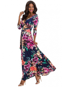 VENUS dámské šaty FLORAL PRINT MAXI DRESS | XS