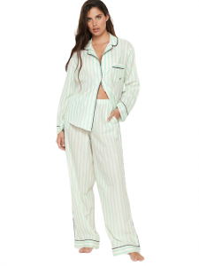 Victoria's Secret dámské pyžamo Cotton Long PJ Set | XL