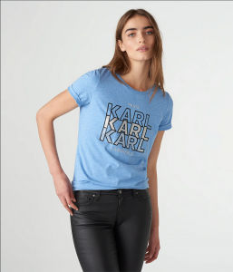KARL LAGERFELD dámské tričko KARL KARL KARL