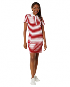 Tommy Hilfiger dámské polo šaty Stripe Polo  | S, M, XL