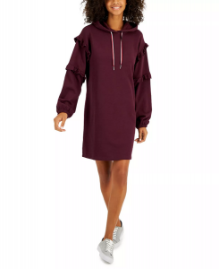 Tommy Hilfiger dámské mikinové šaty Ruffle Sleeve  | XS, S, M, L, XL, XXL