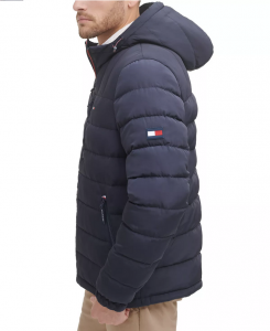 Tommy Hilfiger prošívaná zimní pánská bunda Sherpa AKCE