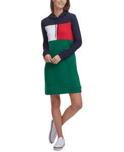 Tommy Hilfiger dámské šaty Colorblocked Hoodie Dress