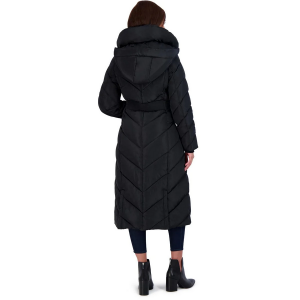 Steve Madden dámská dlouhá zimní prošívaná maxi bunda, kabát Long Maxi Puffer