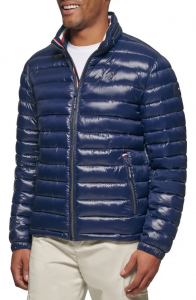 Tommy Hilfiger prošívaná zimní pánská bunda Wetlook  | XL