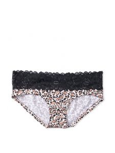 Victoria's Secret dámské kalhotky Lace Waist Cotton Hiphugger | S, M, L