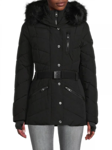 Michael Kors dámská bunda Faux Fur Trim Hooded | XS, S, M, L, XL