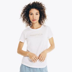 NAUTICA dámské tričko STUDDED LOGO  | XS, S, M, L, XL, XXL