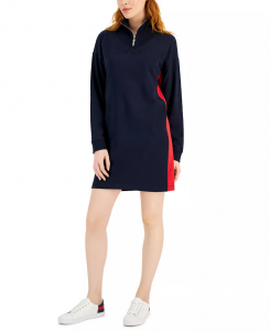 Tommy Hilfiger dámské mikinové šaty Mock-Neck | S, M, L, XL