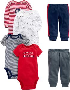 Simple Joys 6dílná souprava, oblečení pro miminko a malé děti