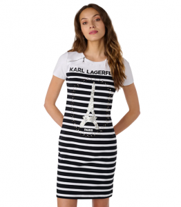 KARL LAGERFELD PARIS dámské šaty ZIPPERS | XL