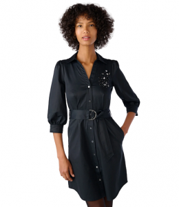 KARL LAGERFELD PARIS dámské šaty LOGO EMBELISHED  | XS, S, M, L, XL