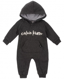 Calvin Klein dětský overal pro chlapečka Logo Hoodie  | 3 - 6 m, 6 - 9 m