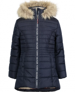 Tommy Hilfiger dívčí zimní bunda, kabát Signature | 116