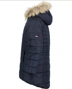 Tommy Hilfiger dětská, dívčí zimní bunda, kabát Signature