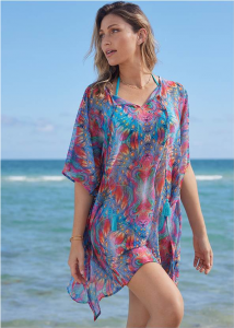VENUS dámské plážové šaty, cover up Cold-Shoulder  | S/M