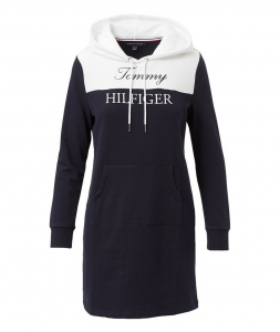 Tommy Hilfiger dámské mikinové šaty Color-Block Hoodie