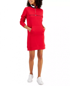 Tommy Hilfiger dámské mikinové šaty Logo Funnel AKCE | XS, S, M, L, XL, XXL