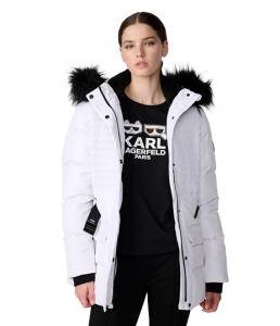 KARL LAGERFELD PARIS dámská zimní,péřová,prošívaná bunda Puffer  | XS, S, M, L, XL