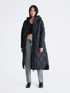 Calvin Klein zimní dlouhá dámská bunda,kabát Repreve AKCE
