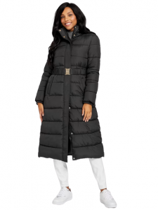 GUESS dámská dlouhá zimní bunda, kabát Crystal Longline | XS, S, M, L