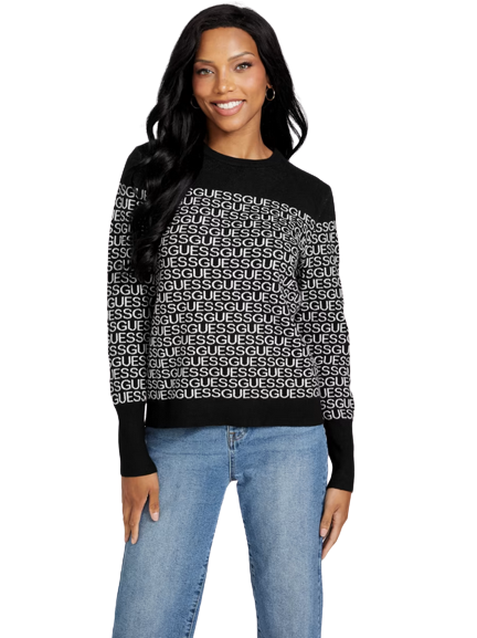 GUESS dámský svetr Muna Logo Sweater