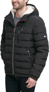 Tommy Hilfiger prošívaná zimní pánská bunda Sherpa  | M