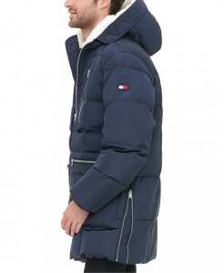 Tommy Hilfiger pánská dlouhá zimní bunda, kabát Heavyweight