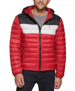 Tommy Hilfiger prošívaná zimní pánská bunda Quilted Color Blocked | S, M, L, XL, XXL