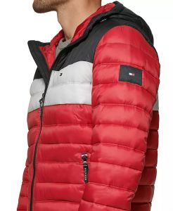 Tommy Hilfiger prošívaná zimní pánská bunda Quilted Color Blocked