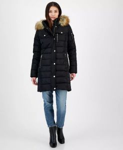 Michael Kors dámská zimní bunda, kabát s kapucí | S